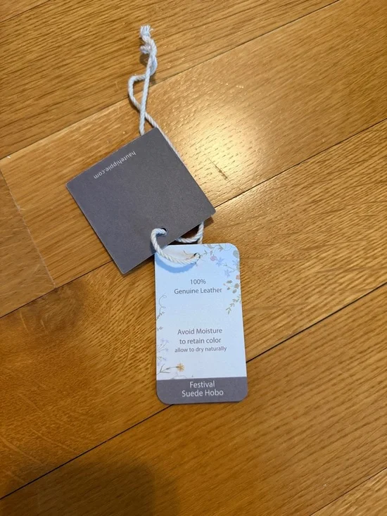 Haute Hippie Festival Suede Tote Bag in Light Taupe - Everyday Shoulder Bag - Picture 9 of 10